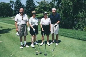 2002 Golf & Tennis Outing - GT20160137 - Aboudi, Gloria & Wilson; Hess, Al & Marion   