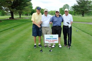 2013 Golf & Tennis Outing - 023 - Golf; Tennis; Metzger, Mark; Rukin, Buzz; Henschel, Aaron; Shapiro, Bob  