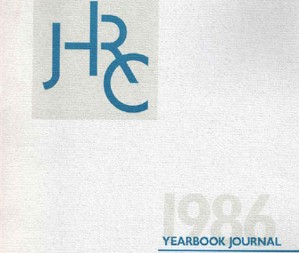 1986 Journal - JNL2016005 - 1986; Journal                                                        