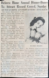 Elaine Malbin, Famed Soprano at Annual Dinner Dance - November 1958 - N20140018 - Malbin, Elaine; Dinner Dance  
