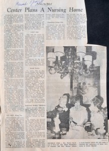 Center Plans A Nursing Home - May 1968 - N20140074 - Nursing Home - N20140074_FPO - 1968   