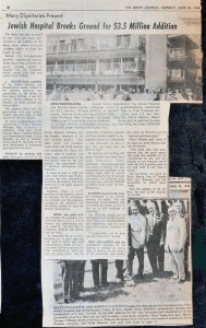 Jewish Hospital Breaks Ground for $3.5M Addition - June 1968 - N20140075 - Addition; Jersey City  