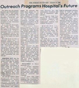 Outreach Program is Hospitals' Future - January 1981 - N20140113 - Outreach  