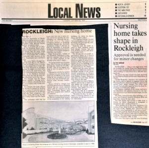 Nursing Home Takes Shape in Rockleigh - October 28, 1997 - N20160053 - Rockleigh; Jewish Home at Rockleigh; 1997; Epstein, Carl