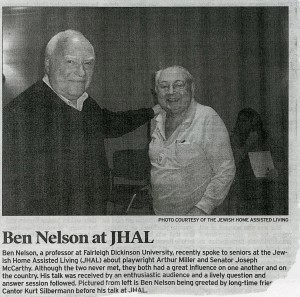 Ben Nelson Gives Talk - N20140154 - February 2010, Nelson, Ben       