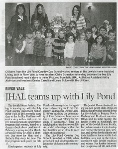 JHAL Teams with Day Care - N20140160 - April 2010, Assisted Living; Day Care       