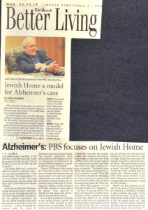 Jewish Home a model for Alzheimer's care - February 24, 2014 - N20160016 - "Visionaries"; Alzheimers' 2014; Katz, Joel; Rider, Mike; PBS 